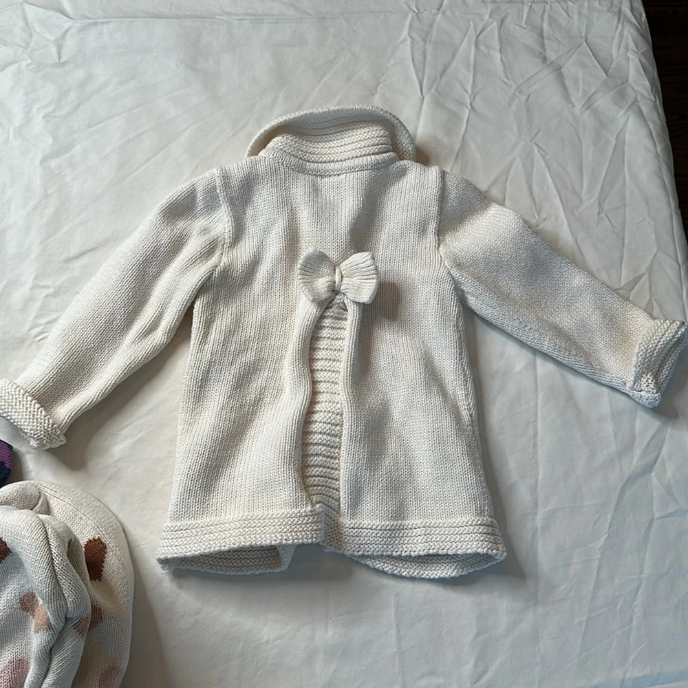Old Navy Purple and White Hoodies for Cozy Comfort. Size 6-12 months. Butterfly